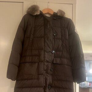 Excellent Condition MONCLER Puffer with Real Fox Fur Trim - Size 0